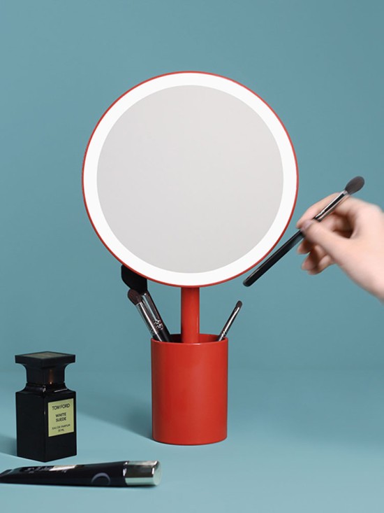 Brush Holder Mirror